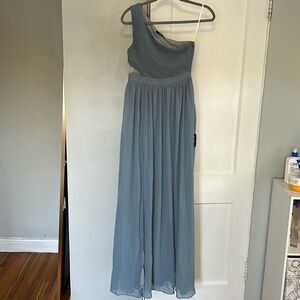 Dusty blue Bridesmaids dress
